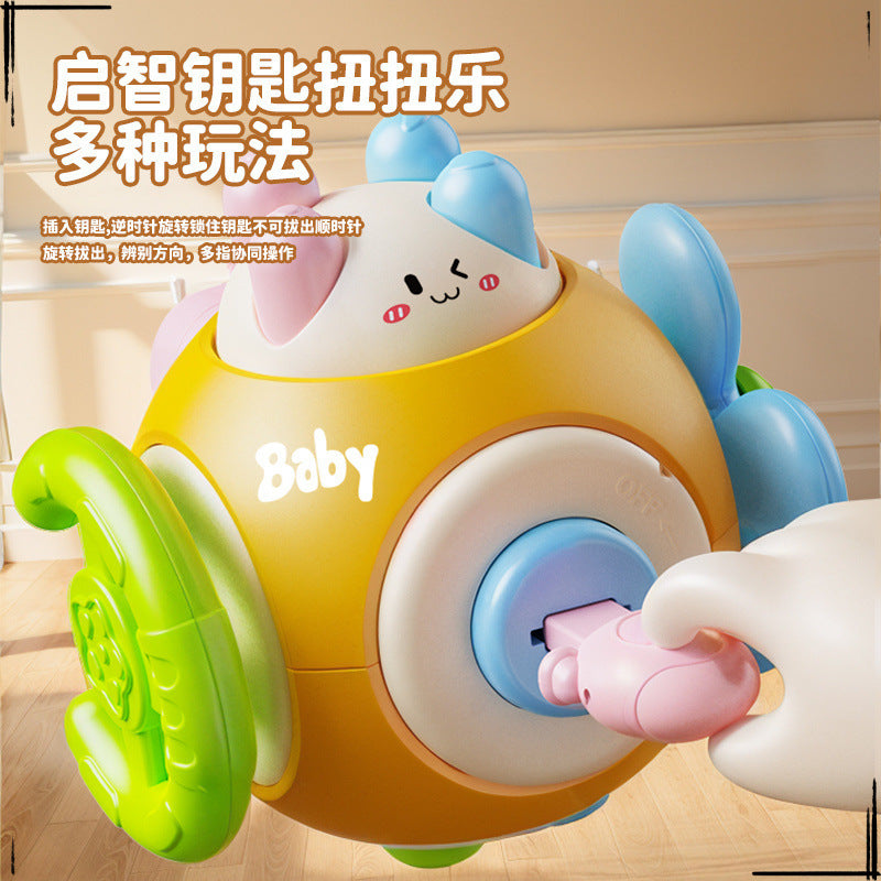 Baby busy ball hand catching ball 1-2 years old 3 baby busy board house hexahedron Montessori early education educational children's toys