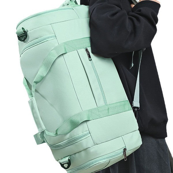 Cross-border travel bag three-back one-shoulder messenger bag backpack dry and wet separation independent large shoe compartment sports fitness bag