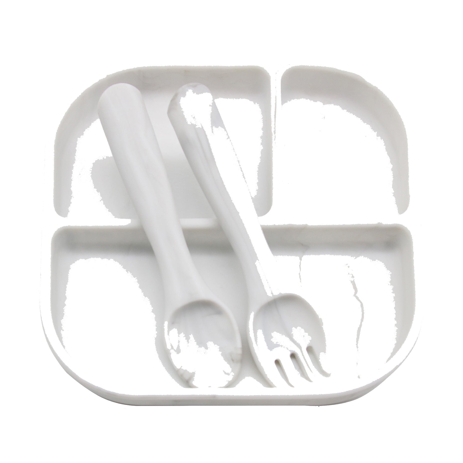 Cross-border supply of silicone plates, children's and babies' silicone plates, integrated silicone rice bowls, complementary food plates, feeding tableware