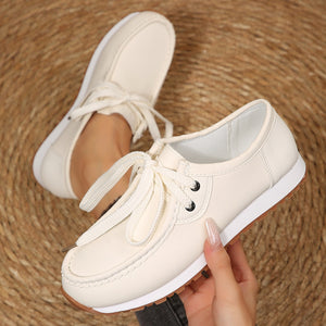 summer new arrival: plus-size women's casual comfortable low-cut lace-up fashion flats - wholesale for export