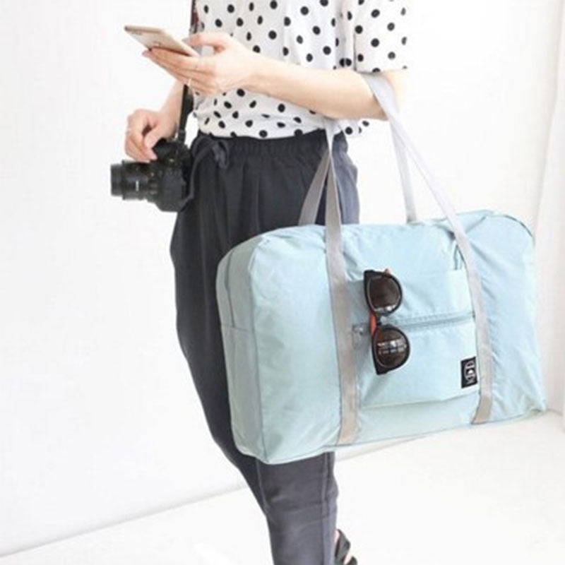 New Korean version travel bag Oxford cloth material clothing storage bag Airplane travel storage bag Large capacity duffel bag