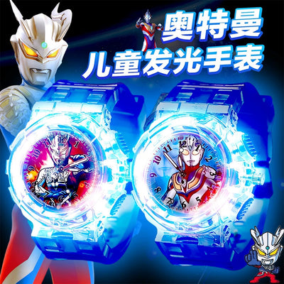 Ultraman hero kids' toy luminous watch - durable, waterproof, perfect back-to-school gift for kindergarten boys and girls - electronic watch