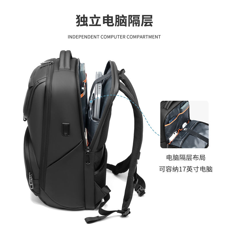 Outward/Off-the-Road Large Capacity Backpack Men's Multifunctional Computer Bag Business Commuter Leisure Travel Backpack
