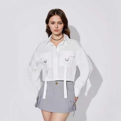Pre-sale-yt2638# cross-border fashionexport women's shirt v neck long sleeve slim top