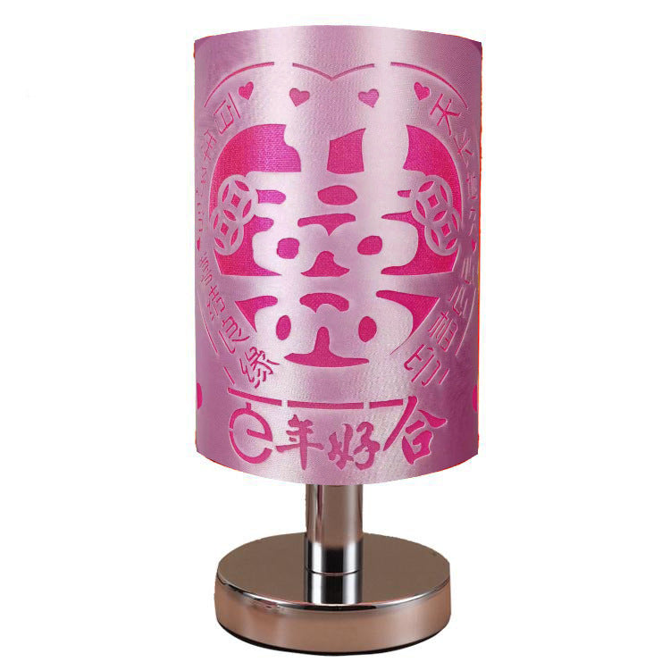 Wedding table lamp, wedding new room bedroom bedside lamp led night light creative lamp simple modern gift lamp warm