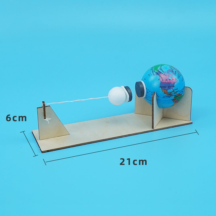 New creative small production of the earth and the moon gravity physical science experimental materials children's fun toys