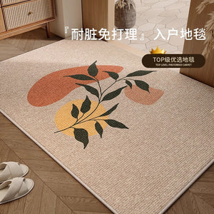 Loop pile entrance door floor mat, dirt-resistant door mat, non-slip entrance carpet, foot mat, for home soil dust removal mat