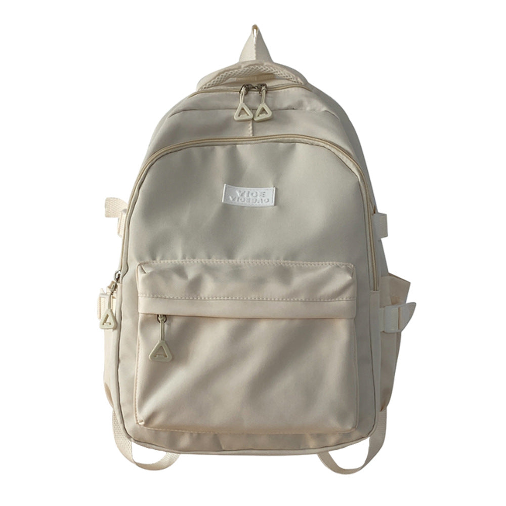 Cross-border hot-selling casual backpack nylon fabric wear-resistant large-capacity student schoolbag versatile backpack printed logo