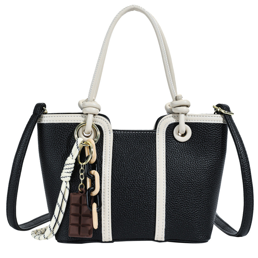 Cross-border textured handbag bag women's large-capacity commuter tote bag summer 2025 new fashion shoulder messenger bag