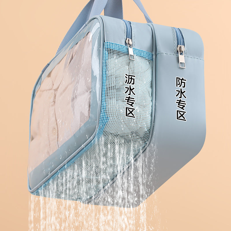 PVC cosmetic toilet bag waterproof portable large capacity swimming bag bath bag cosmetic bag fitness travel storage bag