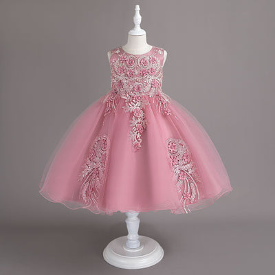 New arrival: children's floral wedding dress - princess style for little girls' birthday parties & events