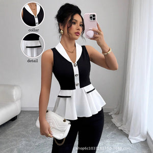 European and american cross-border women's fashion new spring/summer collection: chanel-inspired, slim-fit, v-neck blazer - chic and trendy suit jacket