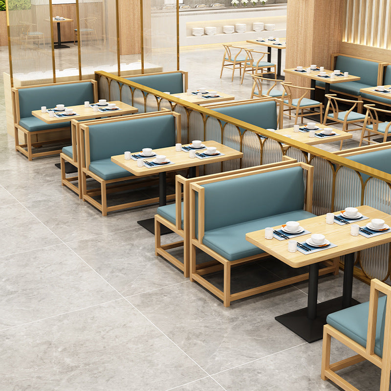 Customized Chinese chain restaurant tables and chairs, high-end theme cafe milk tea shop tables and chairs, leisure restaurant sofa