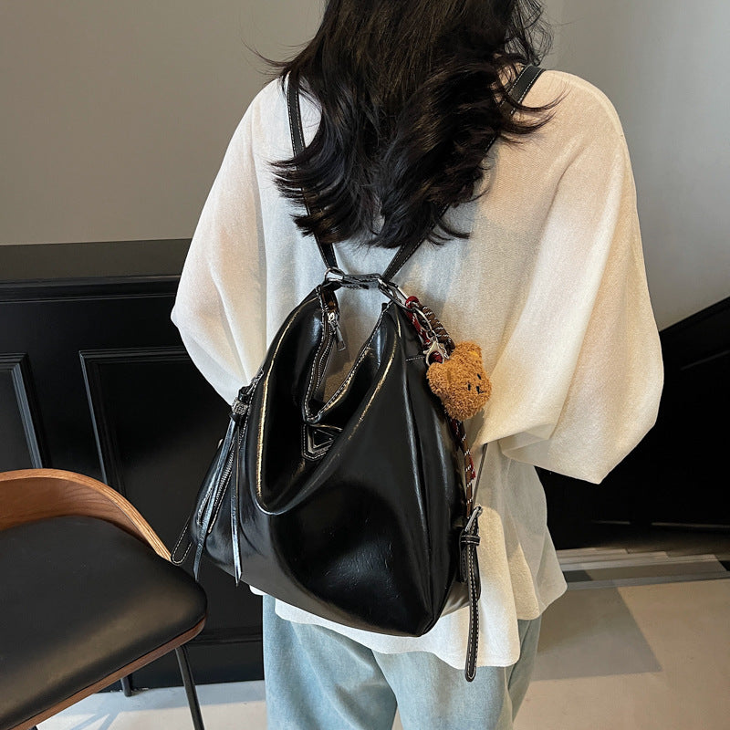 Foreign trade large-capacity tote bag 2025 new women's shoulder messenger bag backpack European and American style commuter bag women