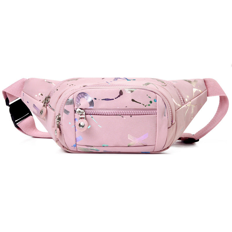Fanny pack women's new fashion trend versatile shoulder bag light travel sports chest bag casual messenger small backpack