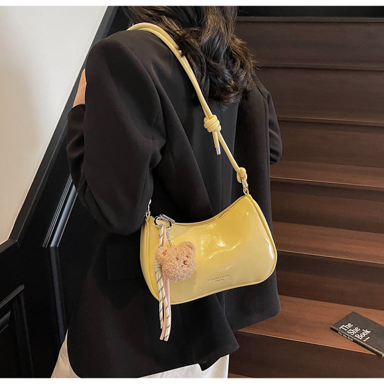 Cross-border retro fashion underarm bag 2025 new simple and versatile pillow bag Korean version of high-end shoulder messenger bag