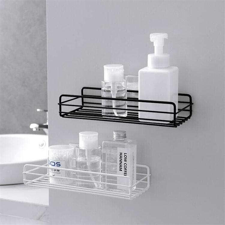 Bathroom rack No punching Toilet storage rack Wrought iron multi-functional wall long rack Kitchen toiletries