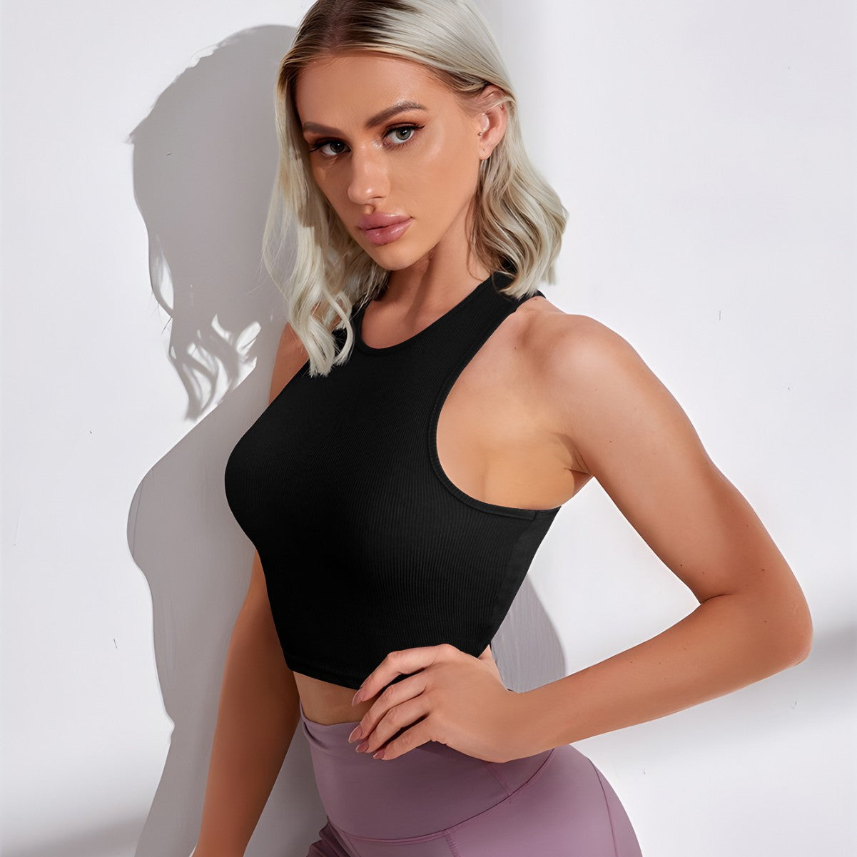 Spring and summer basic thin strap beautiful back vest sports primer underwear Spice girl chest wrap slim and thin small suspender top