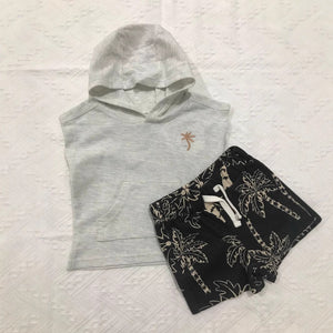 export original order new arrival baby shorts men's baby tops hooded plus pants summer clothes separatessuit
