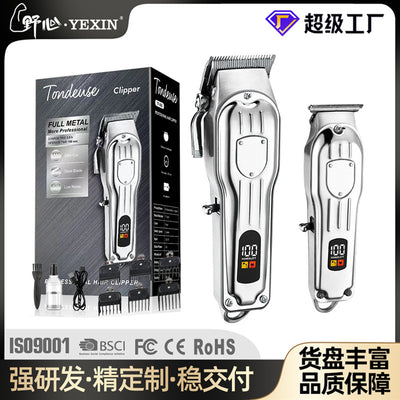 new arrival electric hairdresser, full metal body, lcd digital display, powerful power electric hair clipper, hair salon special hair