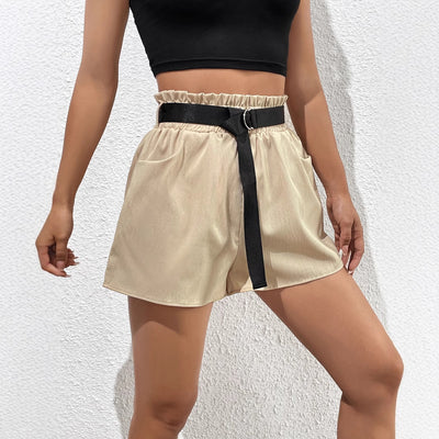 Pre-sale 92107# cross-border women's high waistwork clothing elastic fashion shorts