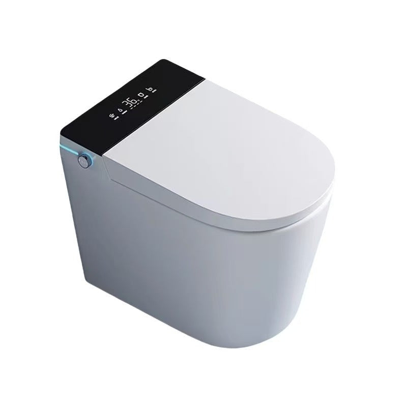 Small household smart toilet No water pressure limit Bubble shield Instant automatic flip ceramic toilet