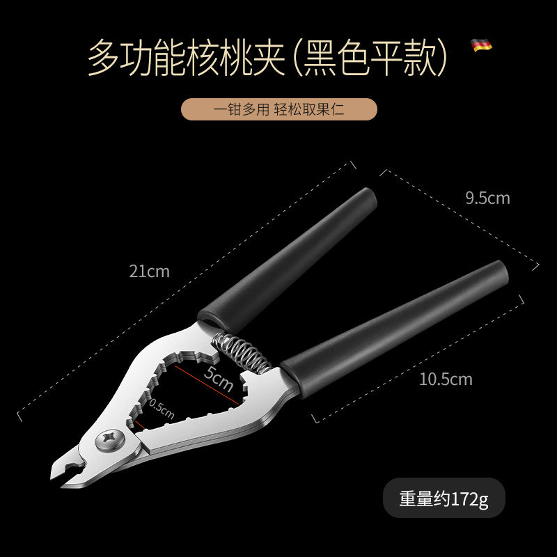 Stainless steel walnut clip household multi-function pliers clip hazelnut shell opener pecan clip nut clip tool
