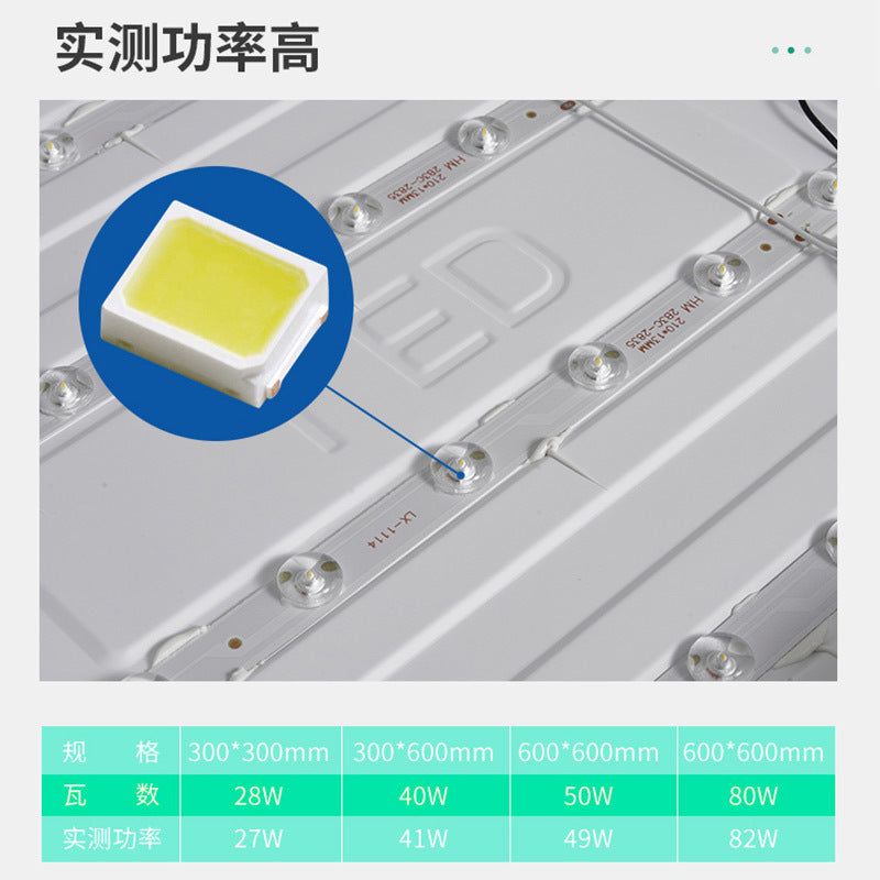 隔离宽电压110-220V集成吊顶LED平板灯600*600高流明国内国外可用