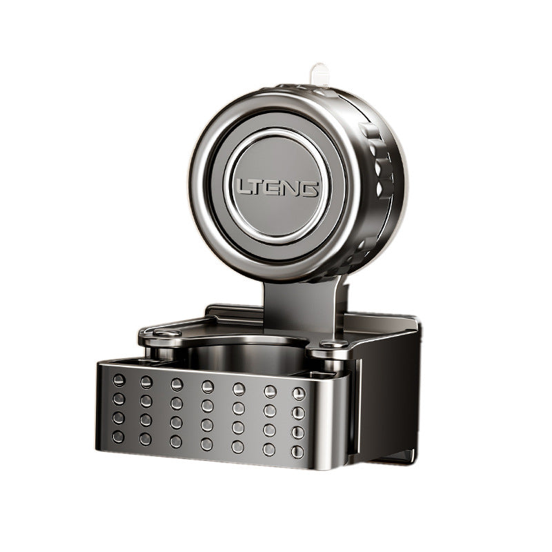 Rotating suction cup, mop clip, wall hanging, no punching, broom rack, bathroom cleaning tool storage buckle