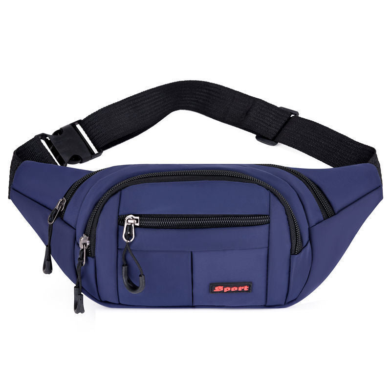 New men's and women's fanny packs, business collection, large-capacity bags, sports multi-function messenger bags, casual waterproof mobile phone breast bags