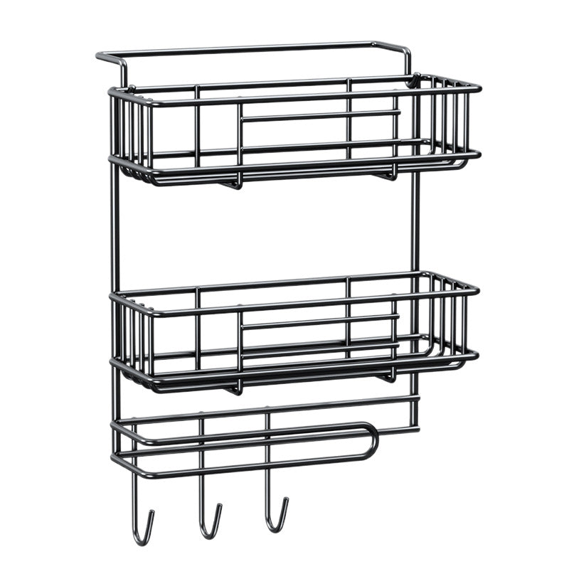 Refrigerator shelf Side storage rack Artifact Kitchen supplies Household Daquan Side wall plastic wrap Multi-layer hanging shelf