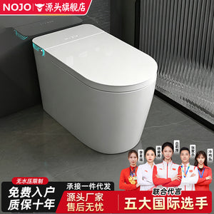 Authentic smart toilet seat - fully automatic, voice-activated, integrated dual-water-flow system, suitable for home use, instant heating, large size, no water pressure required