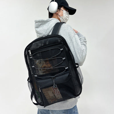 Pvc transparent backpack - summer beach travel backpack - wholesale for cross-border e-commerce - unique design for middle school and college students