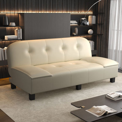 Foldable dual-purpose fabric sofa bed, detachable and washable, suitable for offices, rentals, and simple living spaces. multi-functional folding sofa bed