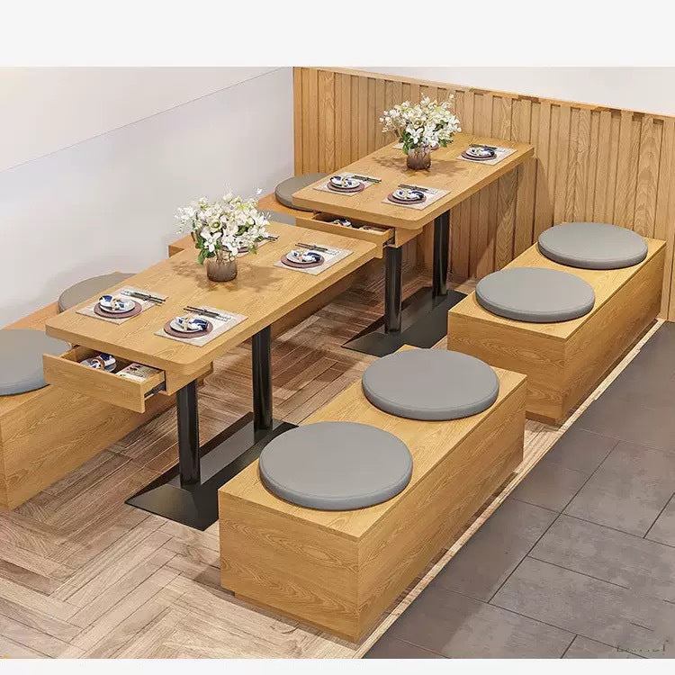 Restaurant Noodle House Barbecue Shop Wall Card Seat Fast Food Snacks Dessert Burger Milk Tea Shop Storage Card Seat Upholstered Sofa