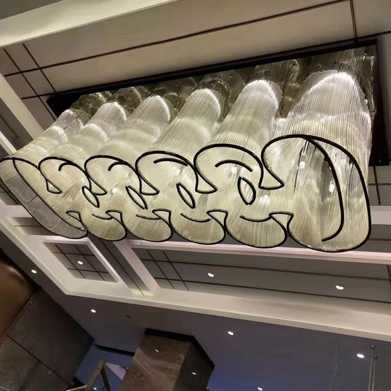 Non-standard customized hotel lobby chandelier project Large-scale modeling lamps Personalized creative sales department Sand table living room lights