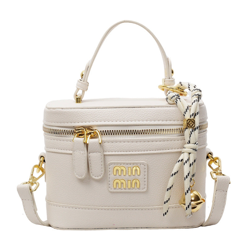 Bag Women's Contrast Color Niche High Texture Box Bag 2025 New Trendy Fashion Versatile Shoulder Bag Casual Messenger Bag