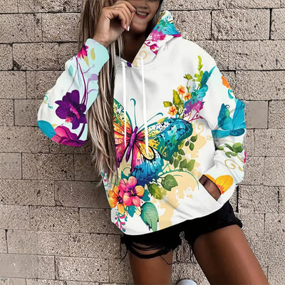hot-selling women's hoodies, new casual loose long-sleeved hooded sweatshirts, dropshipping available