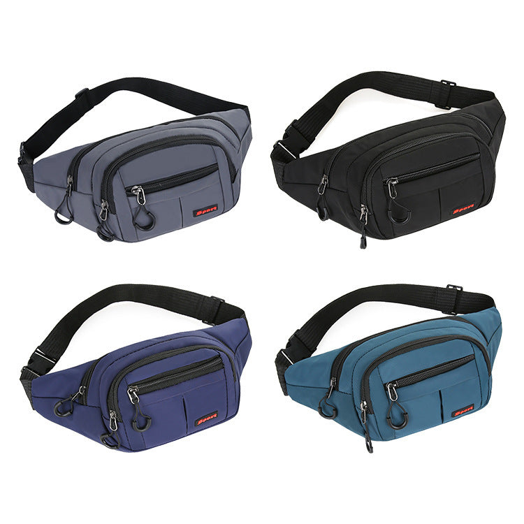 New men's and women's fanny packs, business collection, large-capacity bags, sports multi-function messenger bags, casual waterproof mobile phone breast bags