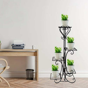 Factory direct floral stand - floor-standing decorative plant stand for living room or balcony - minimalist single-tier iron plant stand