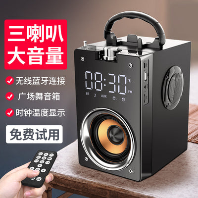 Yayunshi t3 bluetooth speaker - wireless, extra bass, high volume, portable speaker for mobile phones, outdoor activities, and square dancing