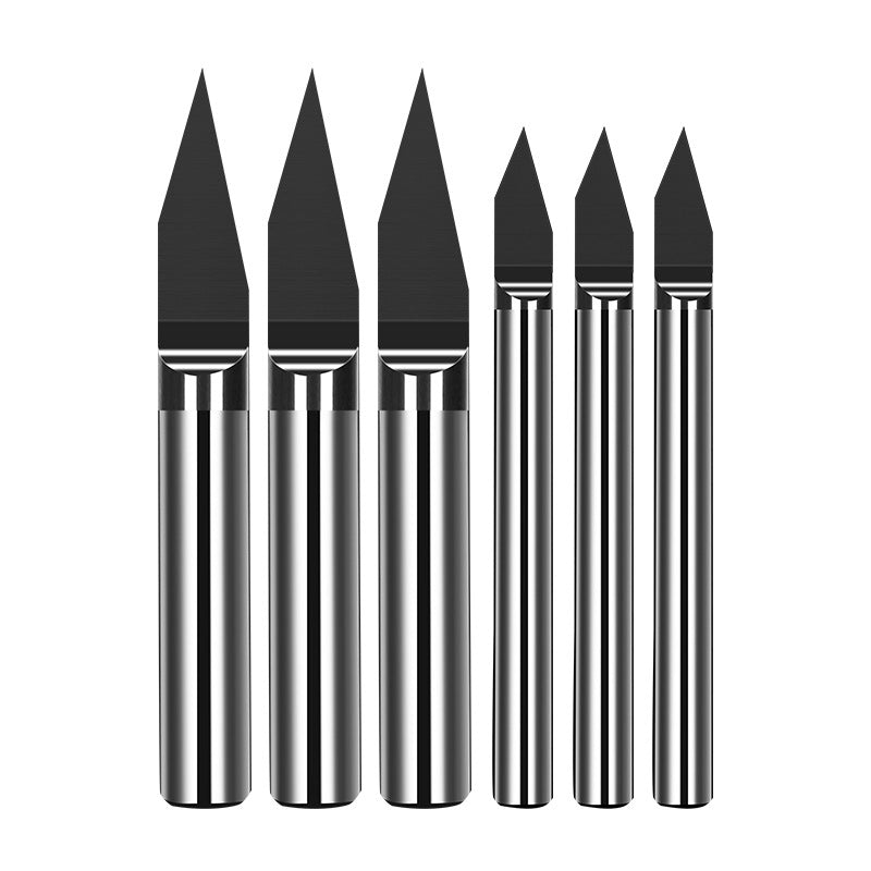 175/4/6 mm metal knife engraving knife coating 3D fine engraving copper aluminum iron tungsten steel taper flat bottom knife
