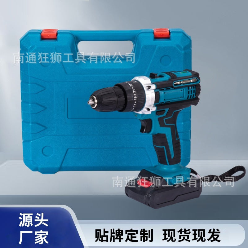 Cross-border 21V hand drill multi-functional electric drill electric screwdriver set source factory