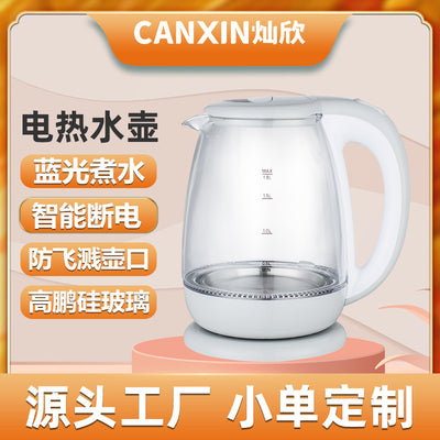 1.8l large-capacity electric water kettle canxin cx-807 glass smart power-off water kettle