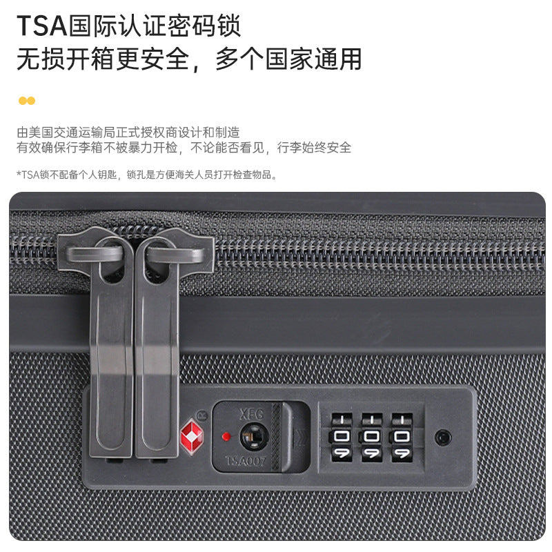 New export  suitcase women's thickened suitcase 20-inch boarding case universal wheel trolley case men's password case