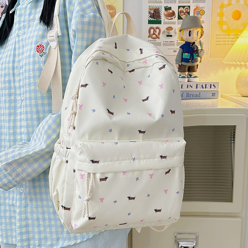 New schoolbag female junior high school student backpack cartoon student large capacity Japanese backpack junior high school student backpack