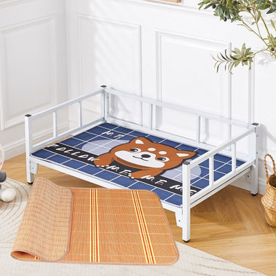 Pet iron bed neutral dog house bed off the subway art large, medium and small dogs teddy french fighting all year roundneutral dog house bed frame
