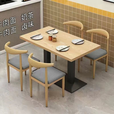 Spicy hot noodle restaurant restaurant catering tables and chairs snack milk tea dessert shop restaurant table economical fast food table