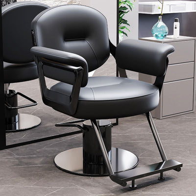 Hairdressing chair, hair salon special fashion, rotatable adjustable hairdressing shop chair, can be reclined for hair cutting, perm and dyeing hairdressing chair
