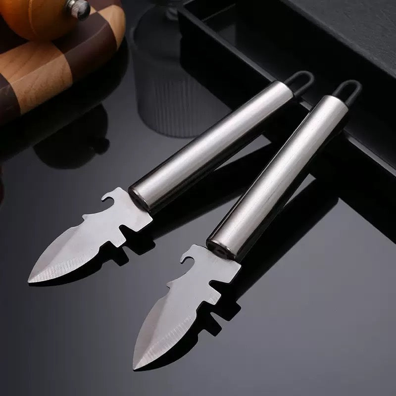 Stainless steel oyster knife, oyster opener, scallop thickened shell prizer, oyster shell opener, kitchen gadget set